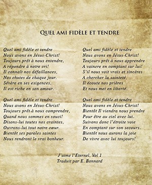 Quel Ami Fidele Et Tendre