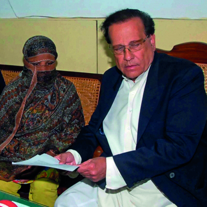 Asia Bibi et Salman Taseer, gouverneur du Pendjab assassiné